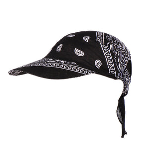 Fashion Womens Visor Hat Sunhat Printed Head Scarf Keep Warm Cap Topee