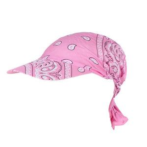 Fashion Womens Visor Hat Sunhat Printed Head Scarf Keep Warm Cap Topee