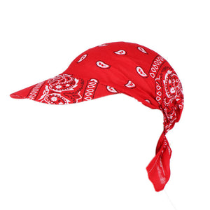 Fashion Womens Visor Hat Sunhat Printed Head Scarf Keep Warm Cap Topee