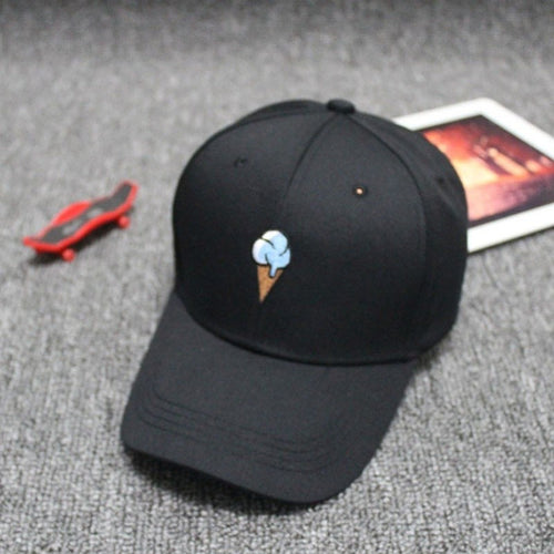 Unisex Men Women Snapback Adjustable Baseball Cap Hip Hop Hat Cool Bboy Ice Cream