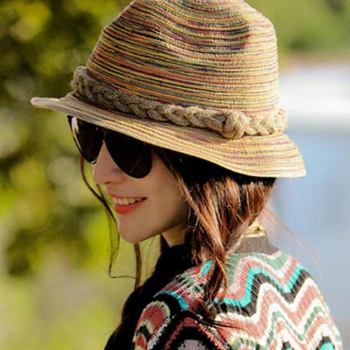 Raffia Straw Summer Sun Proof Beach Sun Hat