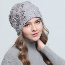 Load image into Gallery viewer, Women Lace Beanie Cap