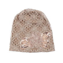Load image into Gallery viewer, Women Lace Beanie Cap