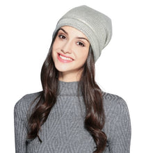 Load image into Gallery viewer, Women Stretch Knitted Beanie Hat Slouchy Glitter Casual Outdoor 2019 Autumn Winter Hat Warm Wool Cap Headwear Hip Hop Bonnet