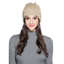 Load image into Gallery viewer, Women Stretch Knitted Beanie Hat Slouchy Glitter Casual Outdoor 2019 Autumn Winter Hat Warm Wool Cap Headwear Hip Hop Bonnet