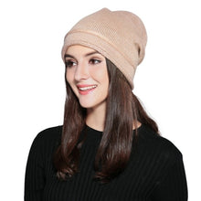 Load image into Gallery viewer, Women Stretch Knitted Beanie Hat Slouchy Glitter Casual Outdoor 2019 Autumn Winter Hat Warm Wool Cap Headwear Hip Hop Bonnet