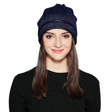 Load image into Gallery viewer, Women Stretch Knitted Beanie Hat Slouchy Glitter Casual Outdoor 2019 Autumn Winter Hat Warm Wool Cap Headwear Hip Hop Bonnet