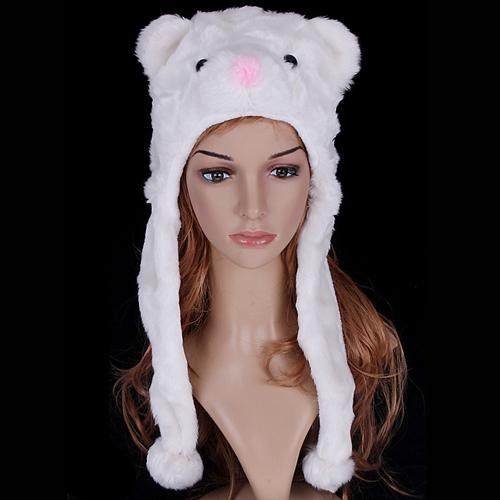 2019 Autumn Winter Hats for Women Caps White Cute Lovely Beanie Caps Cartoon Cap for Girls Christmas Gift gorros mujer invierno