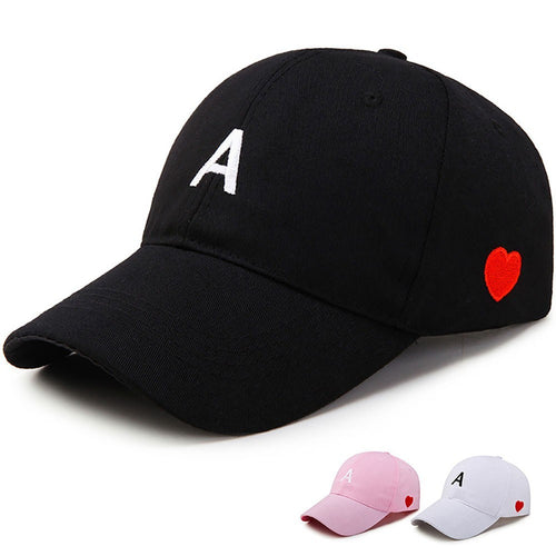 Korean Letters A Version Solid Color Baseball Cap Hip Hop Versatile Sun Hat Cap